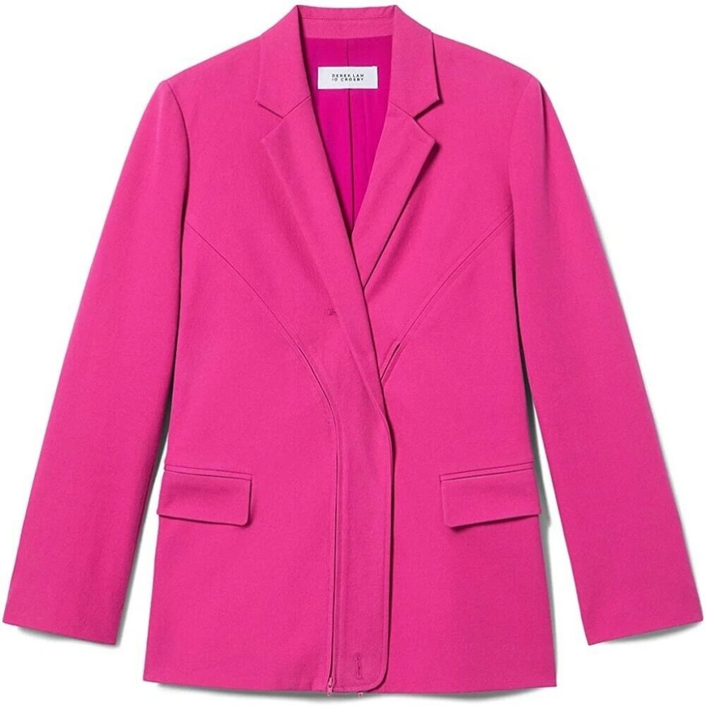 NWT Derek Lam 10 Crosby Womens Size 6 Fuchsia Loa Convertible Blazer Jacket NEW